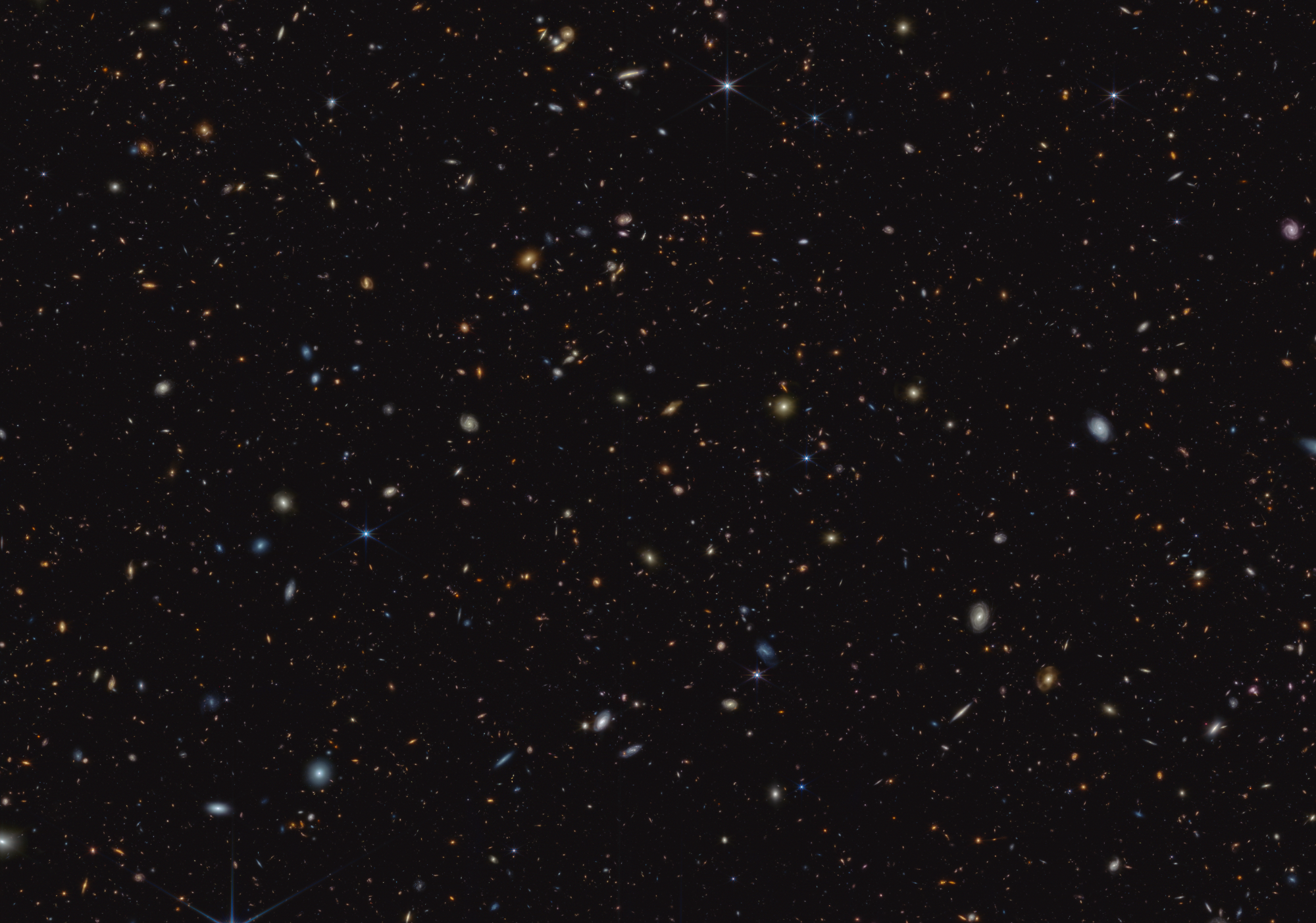 JWST Advanced Deep Extragalactic Survey NIRCam compass image